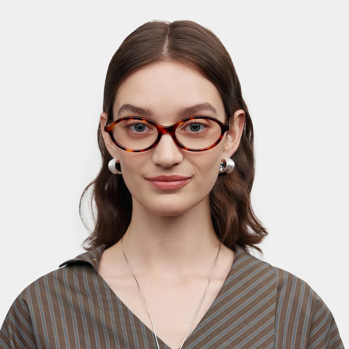 Oval Tortoise Eyeglasses- Everly Acetate Frame Glasses