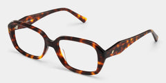 Rowan Brown Tortoise Rectangle Glasses for Women | ZEELOOL
