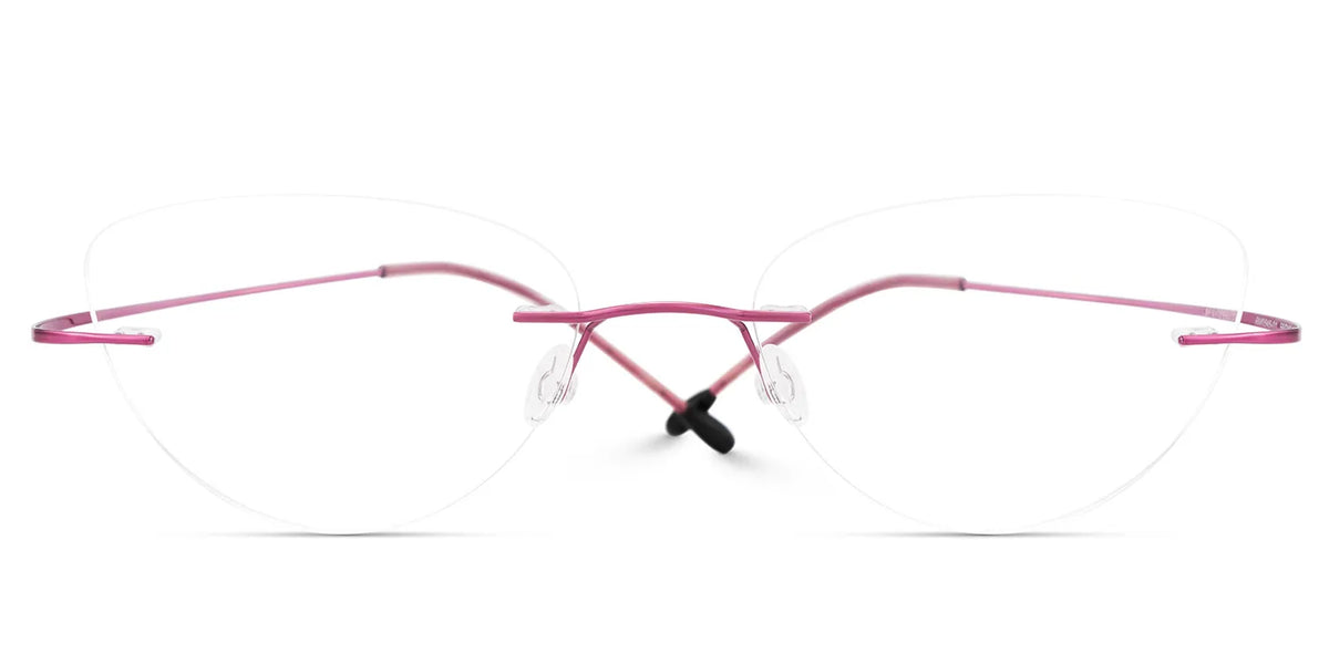 Evelyn Cat Eye Pink Glasses | Zeelool Glasses