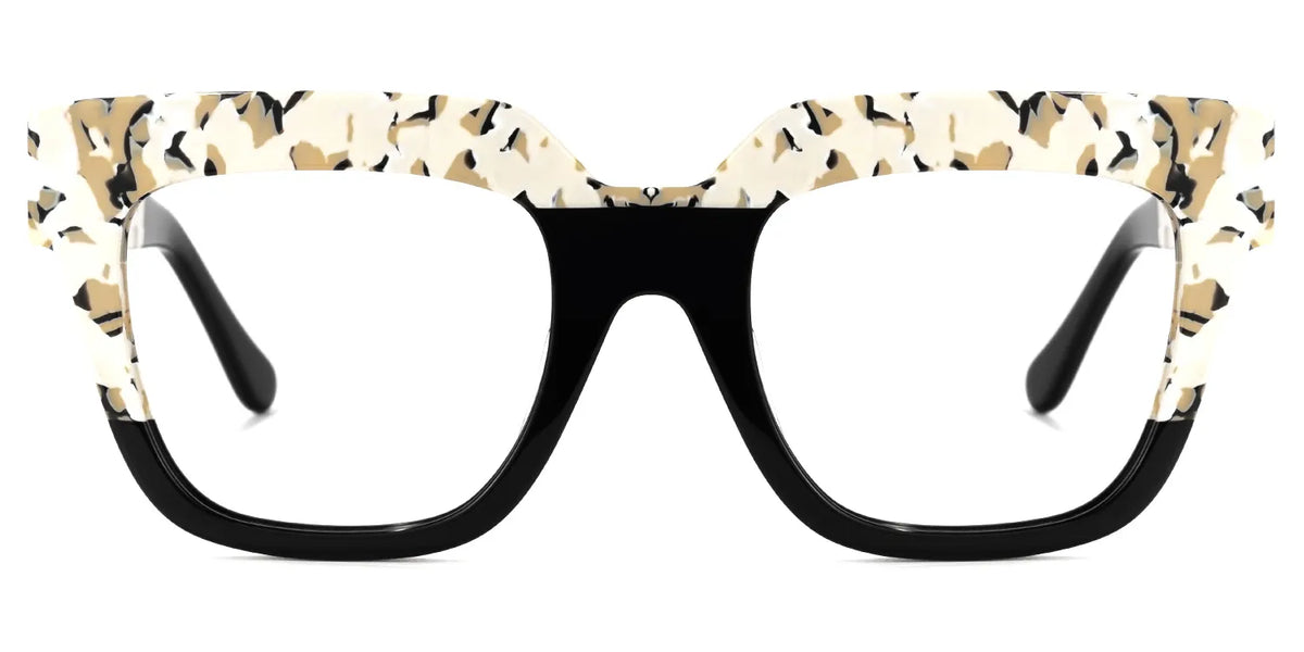 Carolann Square Black Frame Glasses | Zeelool Optical