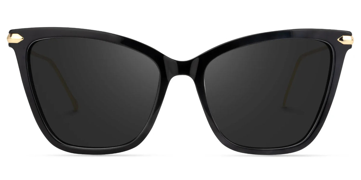 Hilary Butterfly Black Sunglasses | ZEELOOL