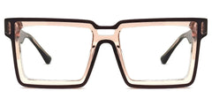 Cyberpunk Style Milian Brown-Black Frame Eyeglasses