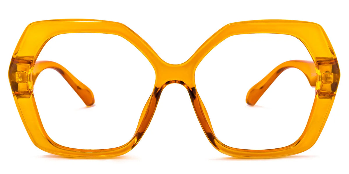 Piper Geometric Earthy-Yellow Glasses | Zeelool Glasses