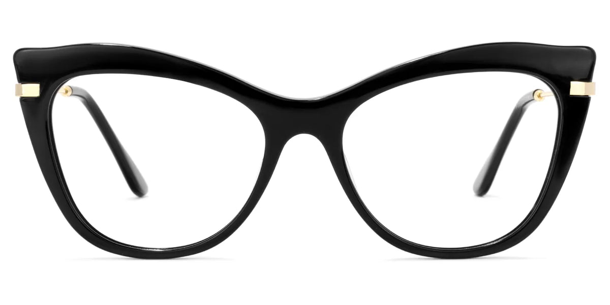 Indira Cat Eye Black Glasses | Zeelool Glasses
