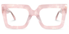 Brandon Square Pink Wide Frame Glasses | Zeelool Optical
