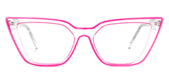 Yosef Eyeglasses, Cyber Bright Pink Cat Eye Frame Glasses
