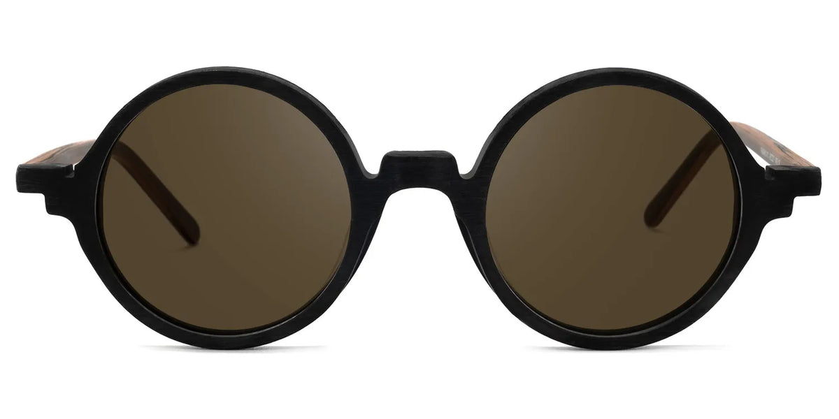 Otto Round Black Sunglasses | Zeelool Glasses