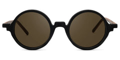 Otto Round Black Sunglasses | Zeelool Glasses