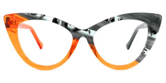 Maxine Cateye Orange Eyeglasses and Glasses Frames