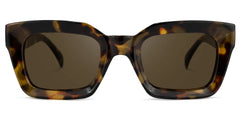 Nevaeh Square Tortoise Sunglasses | Zeelool Glasses