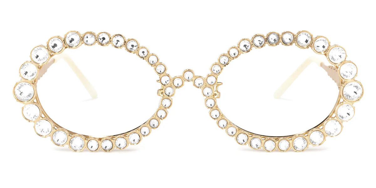 Luheiden Oval Gold Glasses | Zeelool Glasses