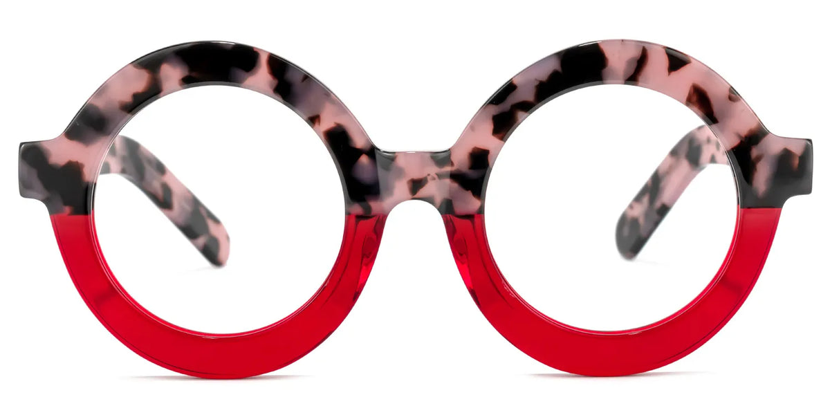 Calhoun Round Two-Tone Frame Glasses | Zeelool Optical