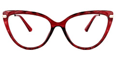 Lucas Cateye Red Eyeglasses with TR90 Frame