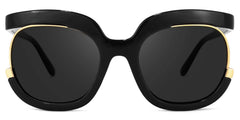 Darice Round Black Sunglasses | Zeelool Glasses