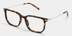 Michelle Rectangle Tortoise Eyeglasses in Lightweight Frame | ZEELOOL