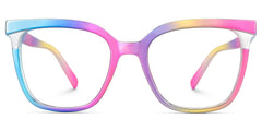 Leo Iridescent Square Prescription Glasses | Zeelool