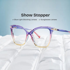 Lamar Multicolor Frame Glasses with Butterfly Frame Online | ZEELOOL