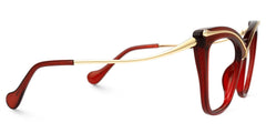 Winston Cat-eye Red Eyeglasses and Wide Frame Glasses