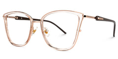 Cateye Marisa Beige Glasses deals -Zeelool Glasses
