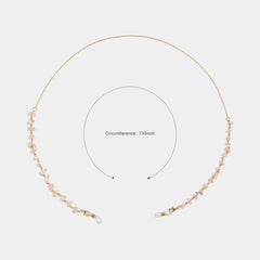 Stylish  Pink Stone Eyeglasses Chains