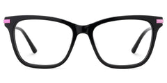 Eliot Rectangle Eyewear with Black