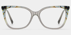 Jolie Gray Butterfly Floral Reading Glasses | ZEELOOL