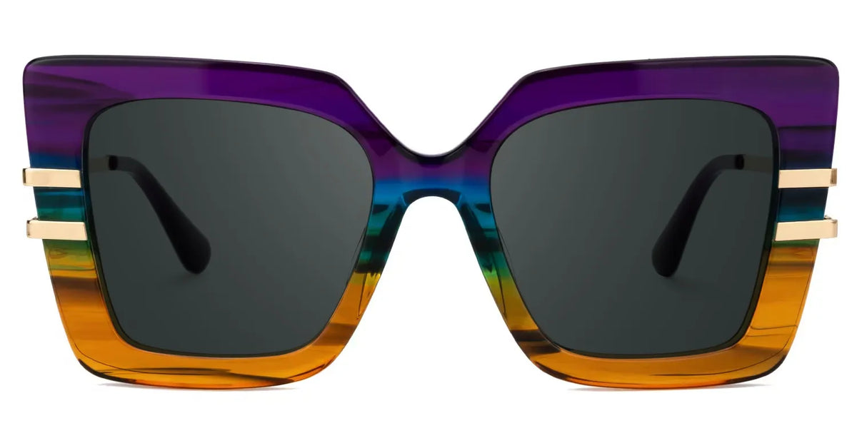 Designer Poutine Sunglasses in Mixed-Materials Full-frame