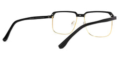 Cherron Browline Black-Gold Glasses | Zeelool Glasses