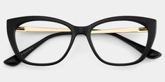 Harlow Black Frame Glasses with Rectangle Frame Online | ZEELOOL