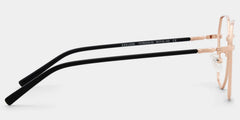 Bivins Geometric Gold Thin Frame Glasses | Zeelool