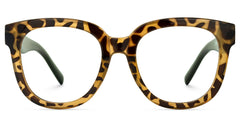 Harrell Square Tortoise Eyeglasses and Wide Frames