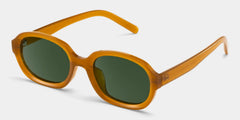 Astra Brown Frame Polarized Sunglasses with geometric Style Online | ZEELOOL