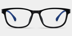 Robin Rectangle Black Blue Frame Eyeglasses for Pre-tweens