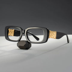 Jonas Rectangle Black Color Frame Glasses for Women | Zeelool