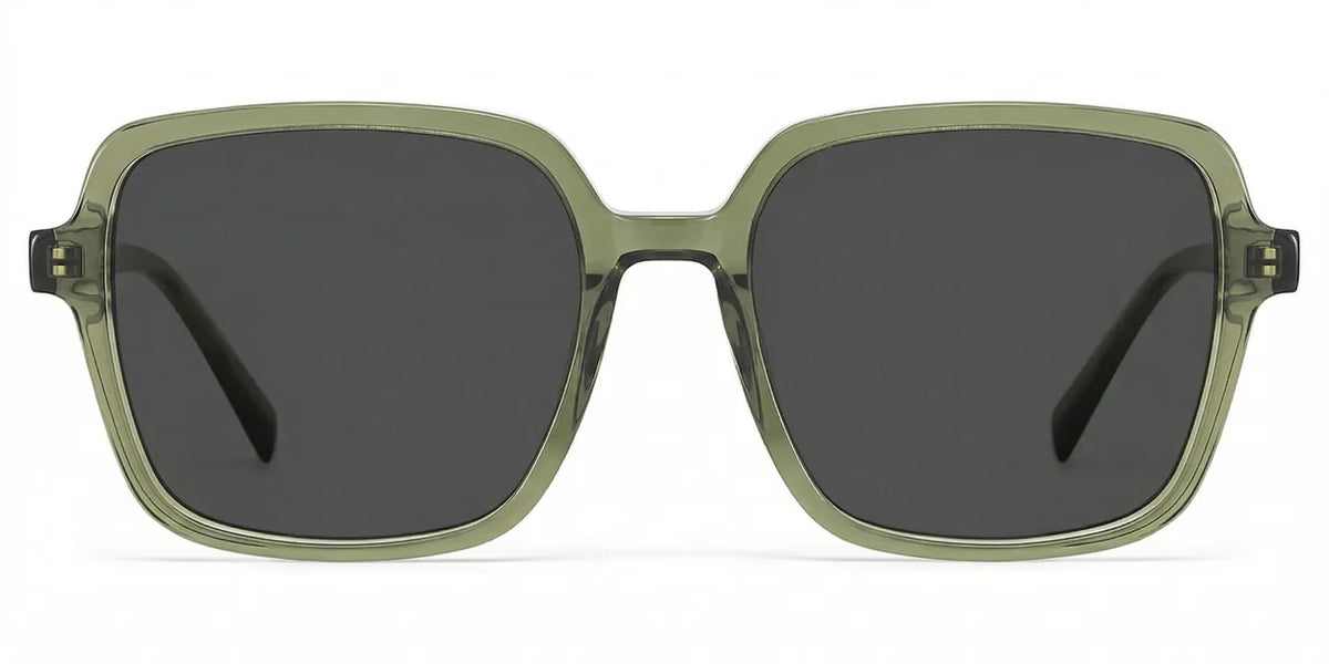 Square Green Eyeglasses- Ember Acetate Frame Glasses