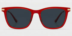 Selena Rectangle Transparent Red Glasses for Women | ZEELOOL