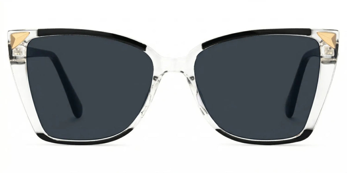 Clear Frame Glasses With Black Sides For Women
