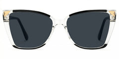Clear Frame Glasses With Black Sides For Women