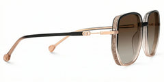 Joana Black and Beige Glasses in Geometric Wide Frame Design