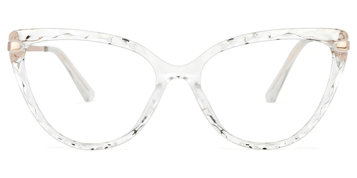 Lucas Cat Eye Glasses with Clear Frames | Zeelool