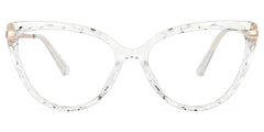 Lucas Cat Eye Glasses with Clear Frames | Zeelool