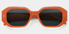 Soleil orange Frame Polarized Sunglasses with rectangle Style Online | ZEELOOL