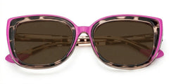 Large Cat Eye Glasses with Pink and Tortoise Frame