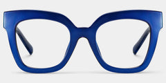 Malcolm Large Square Nerdy Glasses with Blue Color
