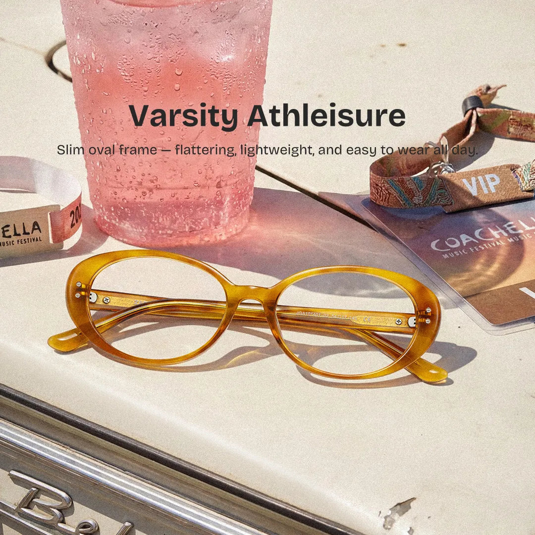 Lennon Tortoise Oval Glasses | Nostalgic Varsity Athleisure