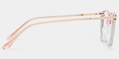 Square Rodz Two-tone Eyeglasses with Clear Frames