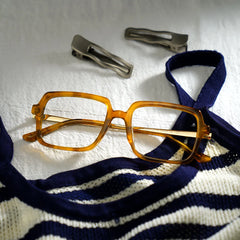 Beatrice Rectangle Yellow Frame Eyeglasses for Women| ZEELOOL