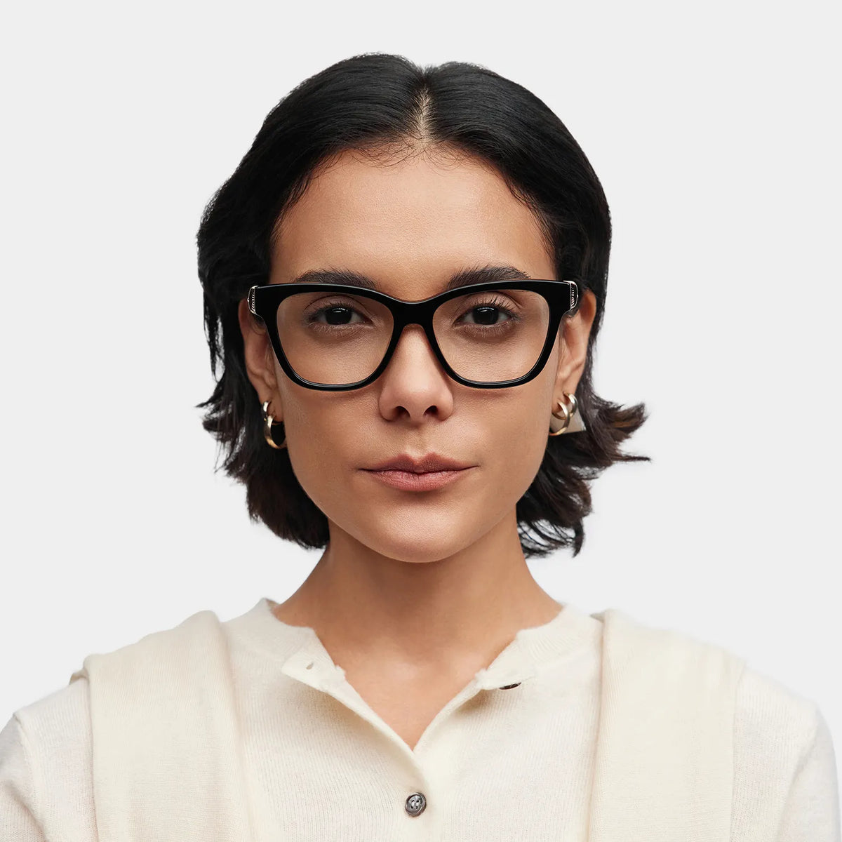Square Black Eyeglasses- Julian Acetate Frame Glasses