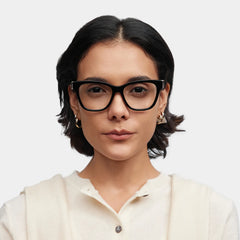 Square Black Eyeglasses- Julian Acetate Frame Glasses