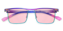Vintage Metal Glasses With Browline Shape